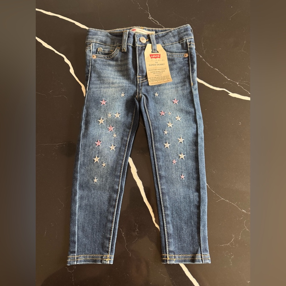Levi's Blue Star‎ Embellished Toddler Jeans